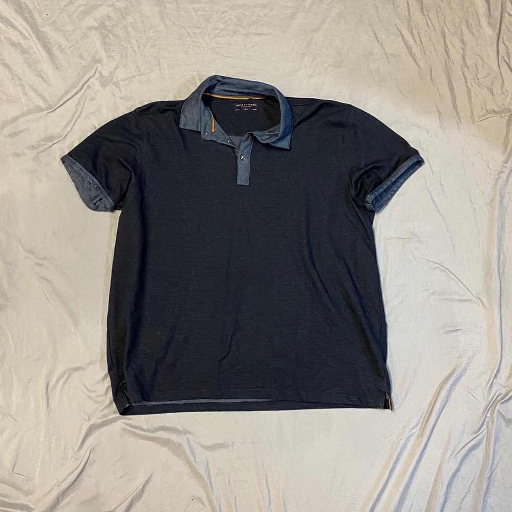 Flower & denim Polo